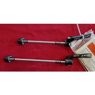 Shimano Deore XT Naben Schnellspanner, vorne+hinten, schwarz, NEU
