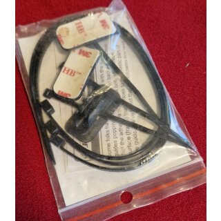 3 x YPK Jagwire Stick On Cable Guide, Bremszuggegenhalter, schwarz, NEU