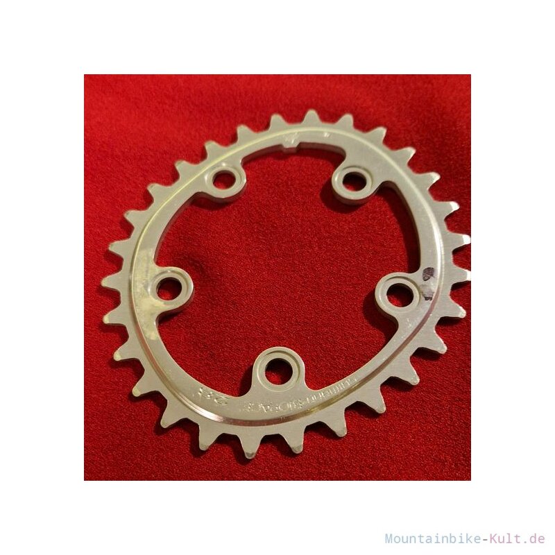 Plateau Shimano Biopace 28 Dents 74 BCD - Aluminium Oval Vintage Années 80 (Japon)