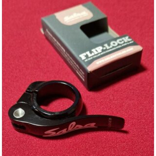 Salsa Flip Lock Sattelklemme und Spanner, 30,0mm, schwarz, NEU