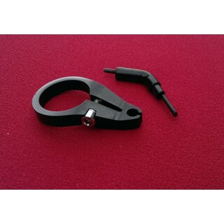 Proline Alu Bremszuggegenhalter, schwarz, inkl. Führungshülse, schwarz, 22,2mm, NEU