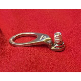 Shimano Bremszuggegenhalter, für 1" Gewindegabeln, 25,4mm, Nirosta-Stahl, silber, mit Einstellschraube, NEU