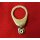 Shimano Bremszuggegenhalter, für 1" Gewindegabeln, 25,4mm, Nirosta-Stahl, silber, mit Einstellschraube, NEU