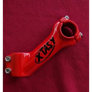 X-Tasy Vorbau, 1 1/8“ Ahead, 80mm, 40°, rot, NEU