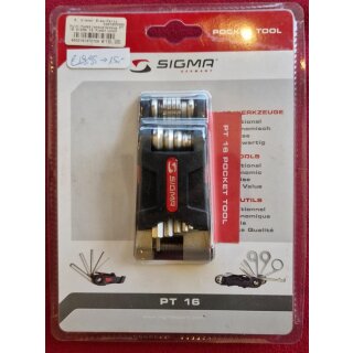 Sigma PT16 Pocket Tool, handliches Werkzeugset, NEU