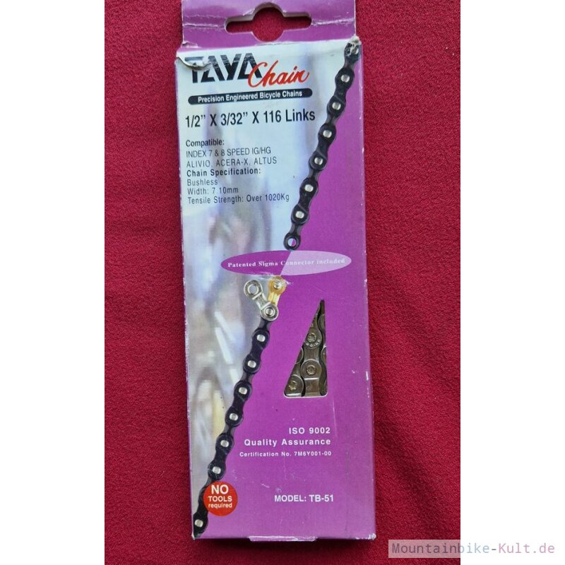 BESNIN Fahrradkette 10-fach 116 Glieder - Für Mountainbike Rennrad MTB