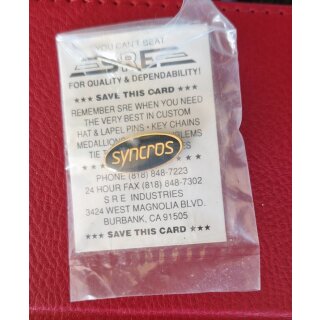 Syncros Anstecker / Pin, NEU in Originalverpackung