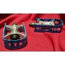 TTK BMX Pedale, Alu-Käfig, 1/2" Gewinde, blau,...