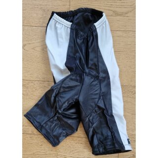 Radsport Fink Radhose mit Sitzpolster, made in Belgien, schwarz/grau, Größe 2 (S), NEU, NOS