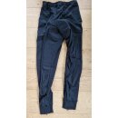 Radhose, lang, mit Sitzpolster, schwarz, 100% Polyacryl...