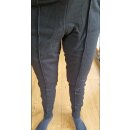 Radhose, lang, mit Sitzpolster, schwarz, 100% Polyacryl...