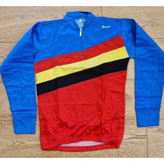 Santini Radtrikot, Jersey, langarm, made in Italy, bunt, Größe 3 (M), NEU