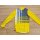 Langarm Trikot, 80er/90er-Jahre, Größe M, gelb/grau, NOS, NEU