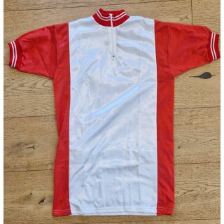 Kurzarm Trikot, 80er/90er-Jahre, Größe M, weiß/rot, NOS, NEU