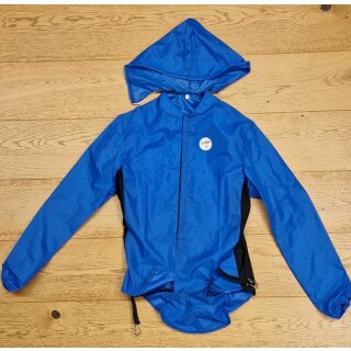 Fahrrad Regenjacke/Windjacke, made in Belgien, Größe 2 (S/M), blau, NEU