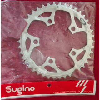 Sugino CSP III Alu MTB Kettenblatt, 42 Zähne, Compact 94mm Lochkreis, silber, NEU, OVP