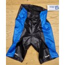 Santini CX Radhose mit Sitzpolster, kurz, made in Italy, schwarz/blau, Größe S, NEU, NOS