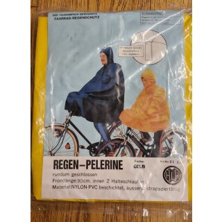 HLH Fahrrad Regen-Pelerine Regenjacke, 90cm Frontlänge, gelb, NEU