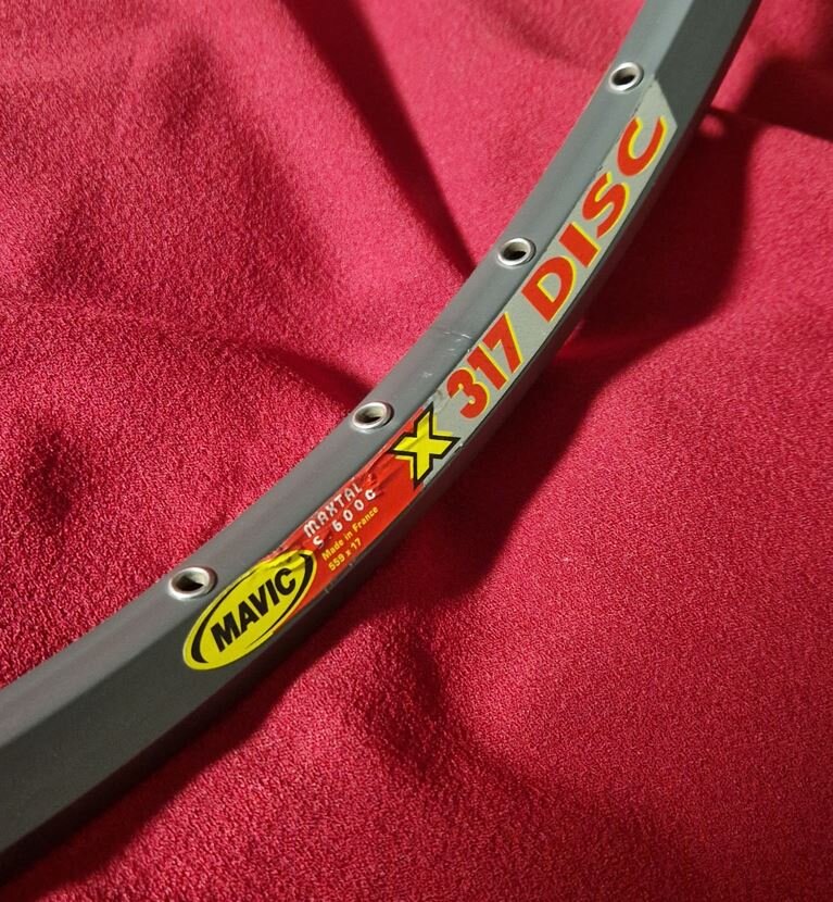 Mavic X517 Cerchio Bici Alluminio 26'' Argento 36 Fori SUP UB Control (559x17) NOS - Occasione
