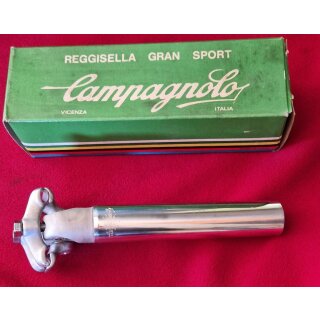 Campagnolo Gran Sport Rennrad Sattelstütze, 26,6mm, 185mm, silber, NEU
