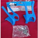 mt. Christophe Toe Clip Pedalhaken inkl. Schrauben, L, blau, NEU