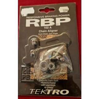 RBP Tektro 102 A Anti Chainsuck Platte, Alu, schwarz, NEU