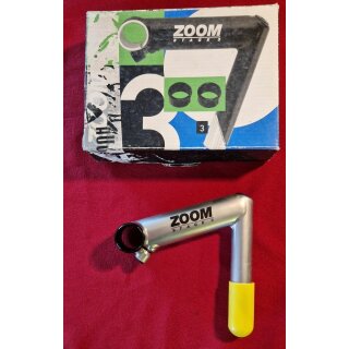 Zoom Stage 3 CrMo Rennrad Vorbau, 1", 120mm, 25,4mm Lenkerklemmung, silber, NEU, OVP
