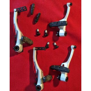 Shimano BR-M422 V-Brakes, vorne+hinten, silber, NEU