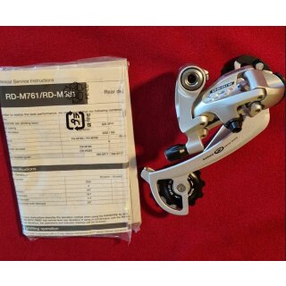 Shimano Deore XT RD-M761 Schaltwerk, long-cage, silber, NEU