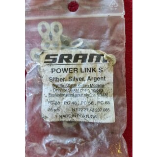 Sram Power Link S Kettenschlösser, Beutel mit 26 Teilen, u.a. für PC48, PC58, PC68, NEU