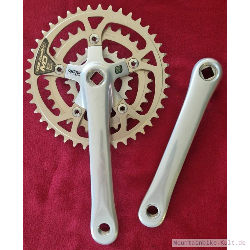 Suntour XC Pro Kurbeln, 94mm Compact-Lochkreis, inkl. Microdrive Kett