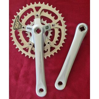 Suntour XC Pro Kurbeln, 94mm Compact-Lochkreis, inkl. Microdrive Kettenblätter, NEU