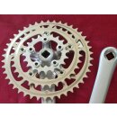 Suntour XC Pro Kurbeln, 94mm Compact-Lochkreis, inkl. Microdrive Kettenblätter, NEU