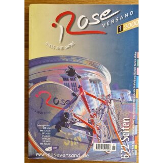 Rose Bike- und Teile-Katalog 1/2000, 675 Seiten, gebraucht