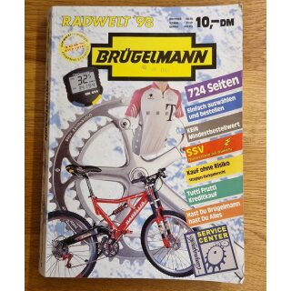 Brügelmann Radwelt Bike- und Teile-Katalog 1998, 725 Seiten, gebraucht
