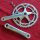 Sachs New Success Rennrad Kurbeln inkl. 42/53 Zähne Campagnolo Kettenblätter, 175mm, silber, NEU