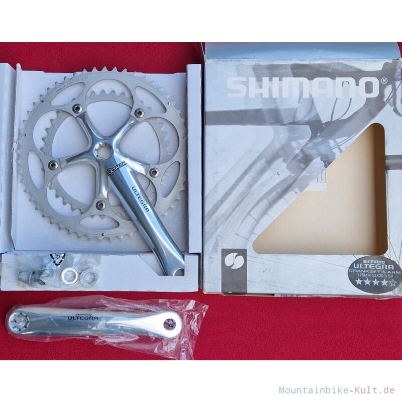 Shimano Ultegra FC-6500 Kurbeln, inkl. 39/53Z Kettenblätter, 175mm