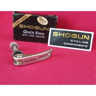 Shogun Quick Stick Sattelstützenspanner, Titanium-Achse, titan-Finish, NEU, OVP