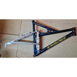 Santa Cruz Tazmon Fullsuspension Rahmen, ohne Dämpfer, 52cm, blau / silber poliert, made in USA, NEU
