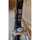 Santa Cruz Tazmon Fullsuspension Rahmen, ohne Dämpfer, 52cm, blau / silber poliert, made in USA, NEU