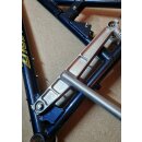 Santa Cruz Tazmon Fullsuspension Rahmen, ohne Dämpfer, 52cm, blau / silber poliert, made in USA, NEU