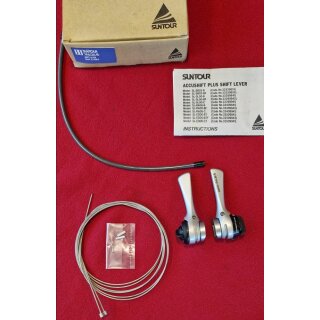 Suntour Radius Accushift Plus Rennrad Shifter, 2/7-fach, inkl. Züge, NEU