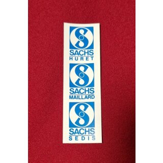 Sachs Huret/Maillard/Sedis Aufkleber, blau, 30x100mm, NEU