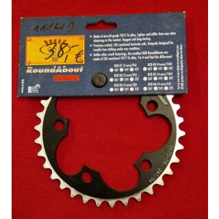 BBB BCR-02 Kettenblatt, CNC-gefräßt, 94mm Compact Lochkreis, 34 Zähne, schwarz/silber, NEU
