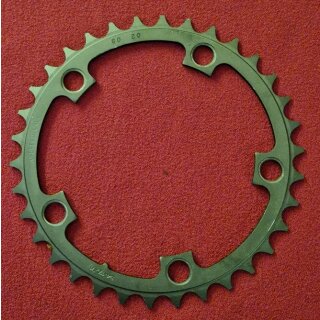 Alu 10-fach Kettenblatt, 110mm Standard Lochkreis, 34 Zähne, grau, NEU