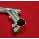 CrMo Vorbau, 1" Standard, 65mm, 25°, integrierte Zugführung, chrom, NEU