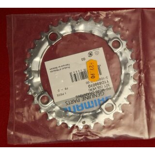 Shimano Alivio FC-MC20 Kettenblatt, 3x8-fach, 104mm Lochkreis, 32 Zähne, silber, NEU