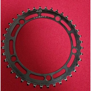 Shimano Dura-Ace GA-200 Rennrad Kettenblatt, 130mm Lochkreis, 40 Zähne, schwarz, gebraucht