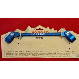 Modolo Adrenalina Cup II Alu Downhill Lenker-Verstärkungsbügel, blau, made in Italy, NEU