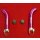 McCray Barends, Alu, kurz, nach vorne gebogen, purple, NEU